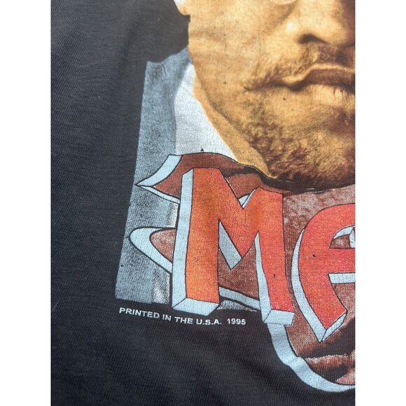 Vintage 90's 1995 Malcom X Bootleg Rap Tee Peace & Love Size XXL Civil Rights - Picture 5 of 9